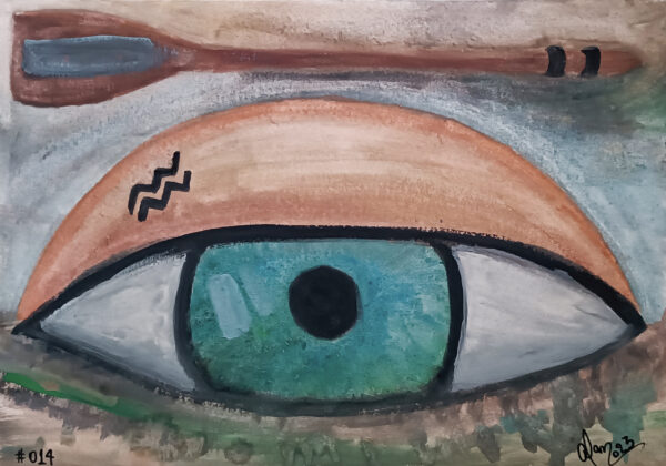 Aquarelas Radiantes #014 - "Visões do Rio Missionário" (Obra Original)