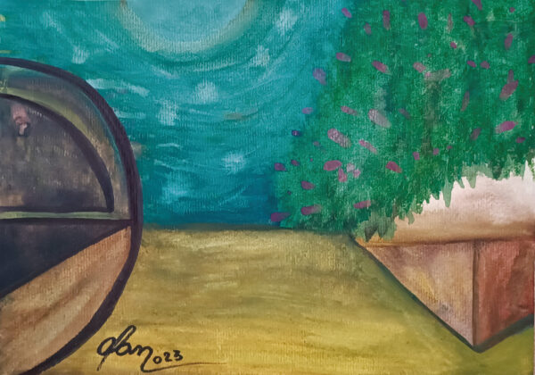 Aquarelas Radiantes #024 - "Jardim Oceânico" - (Obra Original)