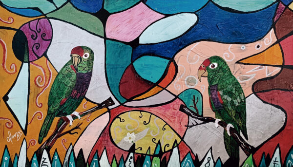 Natureza Fragmentada #015 — "Papagaio-de-peito-roxo"