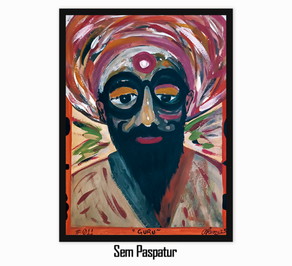 Aquarelas Radiantes #011 - "Guru" - (Obra Original) - Image 3