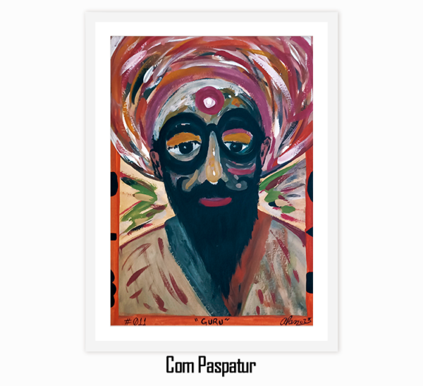 Aquarelas Radiantes #011 - "Guru" - (Obra Original) - Image 4