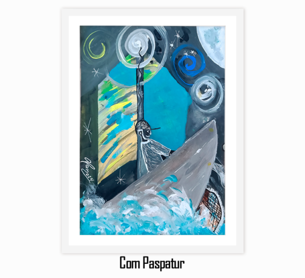 "O Pescador da Meia-noite"  - (Obra Original) - Image 4