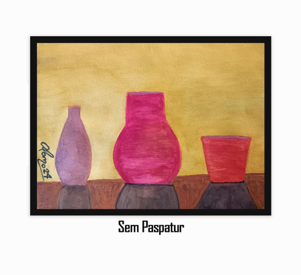 Aquarelas Radiantes #029 - "Vasos Visitantes" - (Obra Original) - Image 3