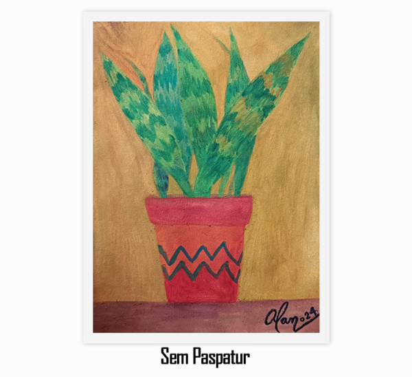 Aquarelas Radiantes #030 - "Dracaena Trifasciata" - (Obra Original) - Image 5
